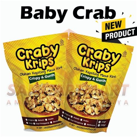 Jual Baby Crab Olahan Kepiting Crispy Murah Halal Baby Kepiting