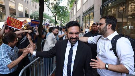 Democratic mayoral candidate Zohran Mamdani arrives at the NBC studios ...