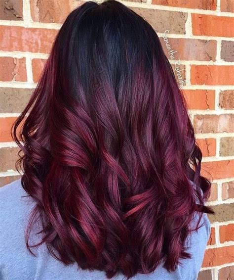 Шикарные идеи бордового балаяжа / Все для женщины