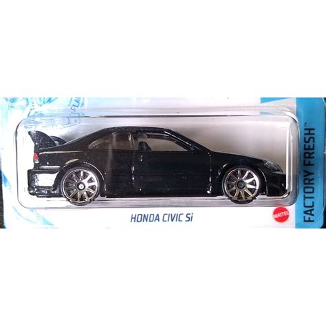 Hot Wheels Honda Civic Si Preto Factory Fresh Shopee Brasil
