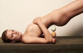 Constance Jablonski Nude With Vegetables And Fruits Made By Alexandra Nataf Aznude