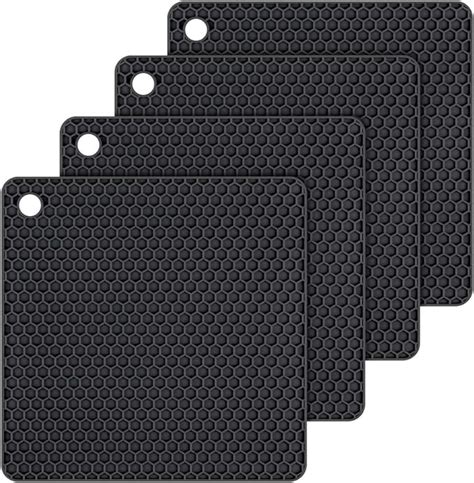 Amazon Silicone Trivet Mats Hot Mat Hot Pads Robust Non Slip Coasters Heat Resistant Mats
