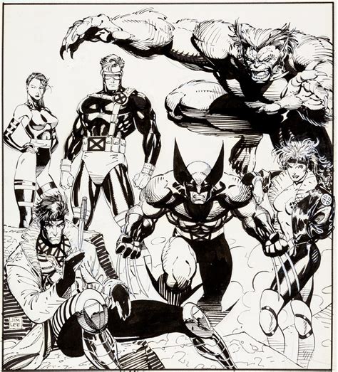 Jim Lee X-Men drawing – Dangerous Universe