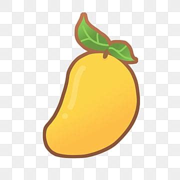 Amarillo Mango Fruta Dibujos Animados Png Dibujos Clipart De Frutas