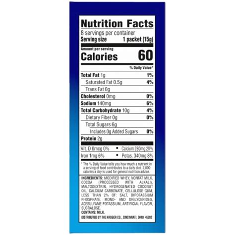 Kroger No Sugar Added Milk Chocolate Dutch Hot Cocoa Mix Ct Kroger