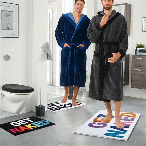 Get Naked Alfombra De Ba O De Microfibra Antideslizante Divertida Decoraci N De Ba O Para