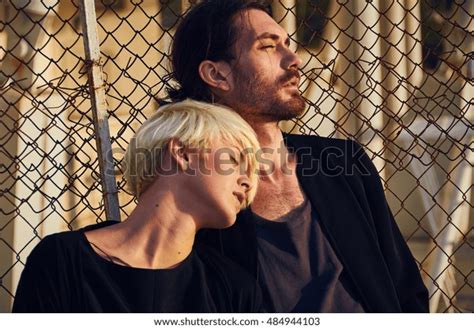 Film Making Atmospheric Shots Man Woman Stock Photo 484944103