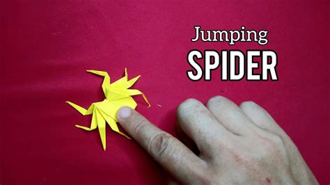 Origami Jumping Spider How To Fold Origami Spider Paper Craft Diy