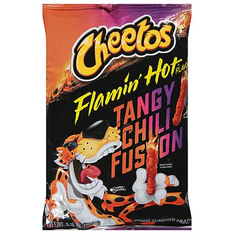 Cheetos Cheese Flavored Snacks Flamin Hot Flavored Tangy Chili Fusion 3 25 Oz Shop Sun Fresh