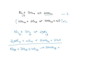 Solved Nitric Acid Is Often Manufactured From The Atmospheric Gases