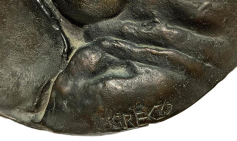 Sold Price Emilio Greco Catania Rome Bronze Round Naked Woman Signed