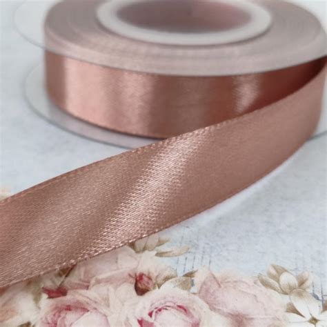 Fita Cetim Rose Gold Brilhante Mm Atelier Das Artes