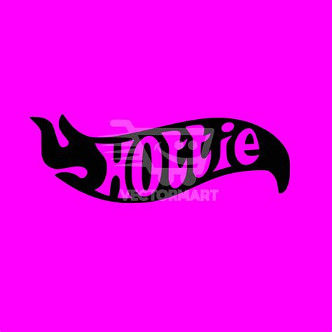 Auto Bumper Sticker Art Hottie Hotwheels Hot Wheels Flame Race Etsy