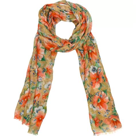 Patricia Nash Apricot Blossoms Scarf Scarves Gaiters Clothing