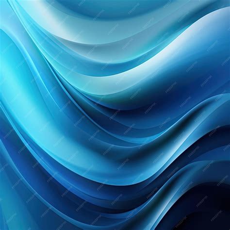 Premium Photo | A blue wave background