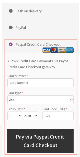 Set Up PayPal Direct Credit Card Checkout for WooCommerce - WebToffee