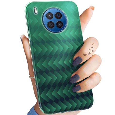 Etui Do Huawei Nova 8I Wzory Zielone Grassy Green Obudowa Pokrowiec