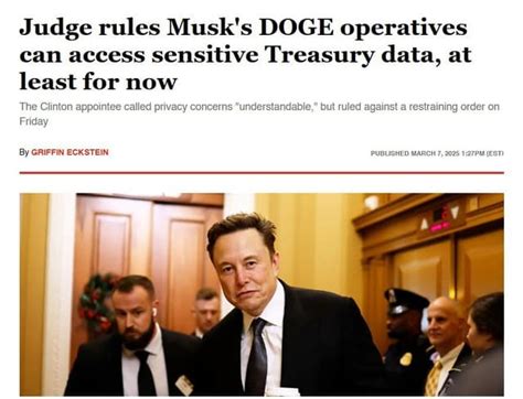 Judge Orders Elon Musks DOGE to Release Records Under FOIA Due to
