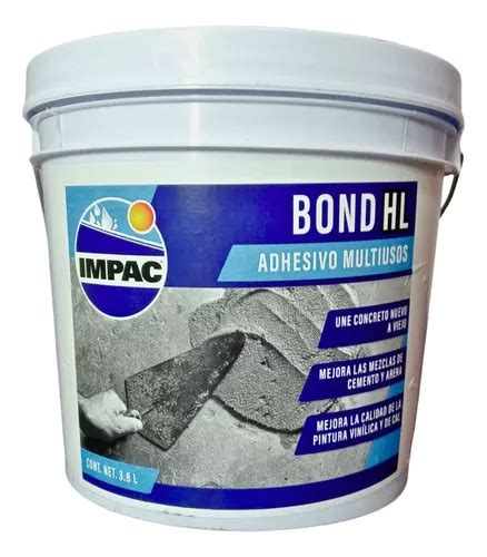 Adhesivo Para Concreto Nuevo A Viejo Impac Bond Hl L Env O Gratis