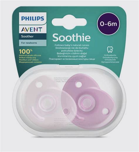 Philips Avent Соска Soothie Orthodontic 2 с коробкой для хранения для ...