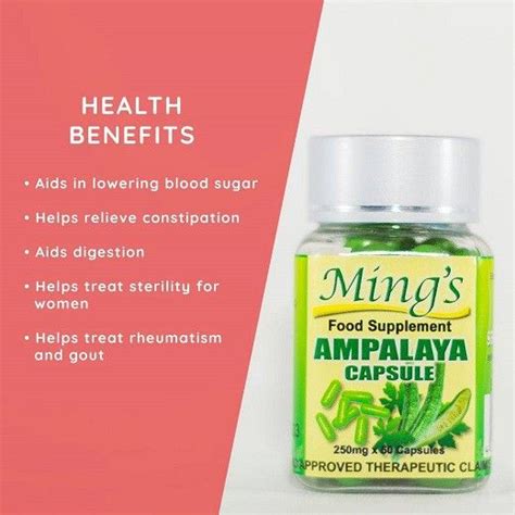 Mings Ampalaya Capsule Mg Lazada Ph