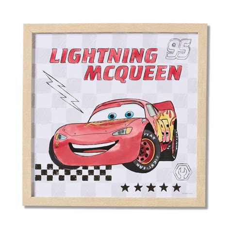 Adairs Kids Disney Pixar Cars Lightning Mcqueen Wall Art Adairs