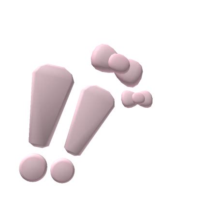 Cute Exclamation Mark Bows Roblox Item Rolimon S