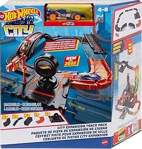 Hot Wheels Pack Di Espansione Della City Set Da Pezzi Con Base Per Pista E Pezzi Per