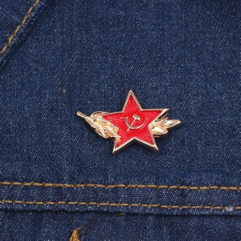 Buy Soviet Union Flag Brooch Enamel Pin Socialist