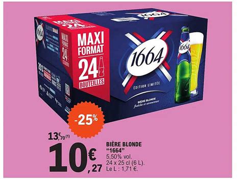 Promo Bi Re Blonde Chez E Leclerc Icatalogue Fr