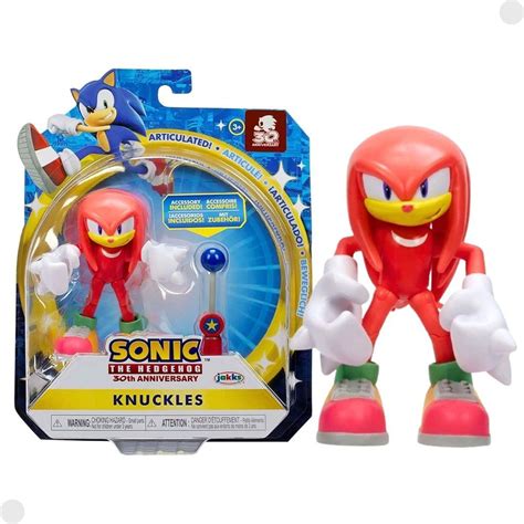 Knuckles Boneco - Boneco Knuckles Coleção Sonic The Hedgehog C/ Acessório 04252D - Sunny ...