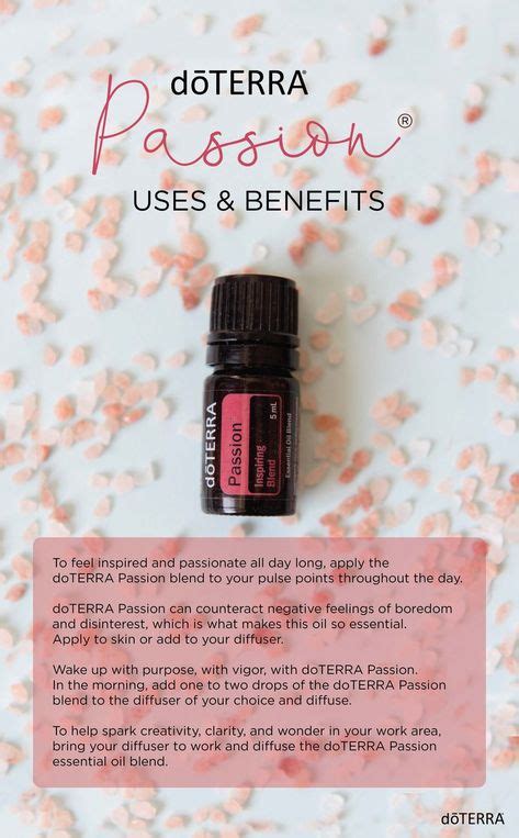 dōTERRA Passion® Uses and Benefits (With images) | Passion essential ...