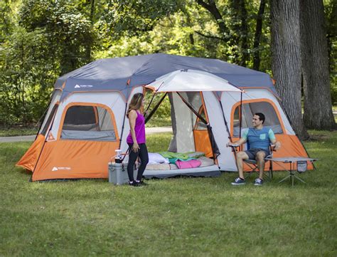 This Instant Setup Cabin Tent Has Built-In LED Lighting For Lighted Activities At Night