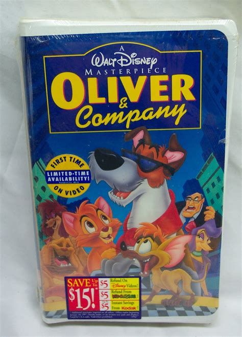 Vintage Walt Disney S Masterpiece Oliver Company Vhs Etsy