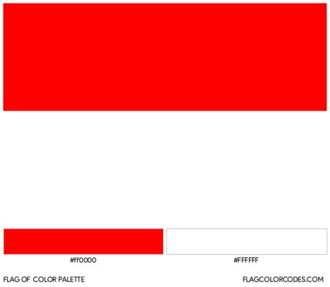 Indonesia flag color codes