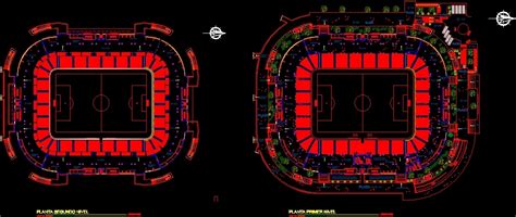 Stadium Plants Dwg Block For Autocad • Designs Cad