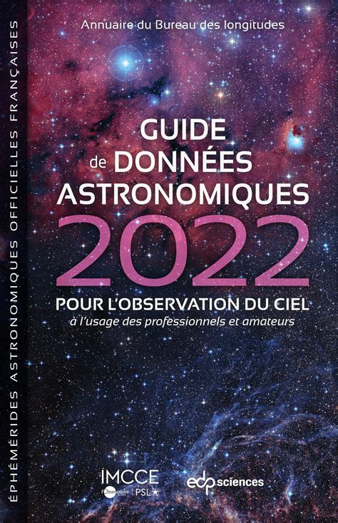 Guide De Donn Es Astronomiques Imcce Institut De M Canique