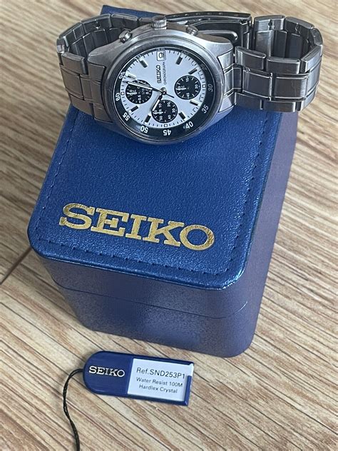 Seiko Chronograph 100m Water Resistant Mens Watch 4900969883545 Ebay