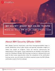 IBM Security QRadar SIEM Training.pdf - IBM SECURITY QRADAR SIEM ONLINE ...