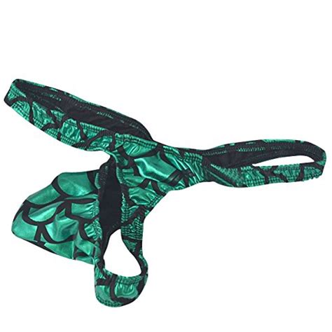 Buy Himealavo Men Sexy Underwear Fish Scale Thongs Men Jockstrap Gay Underwear Tanga Online At