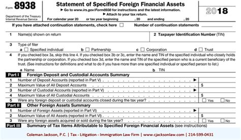 Form 8938 2023 Printable Forms Free Online