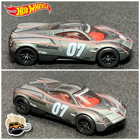 Xe mô hình Hot Wheels Premium không hộp PAGANI HUAYRA Gumball Retro Entertainment tỉ lệ