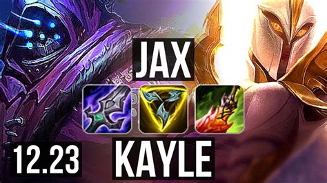 Jax Vs Kayle Top 6 Solo Kills 10m Mastery 400 Games Kr Master