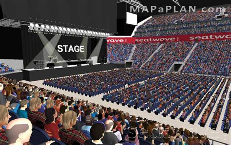 O2 Arena London seating plan - Detailed seat numbers - MapaPlan.com