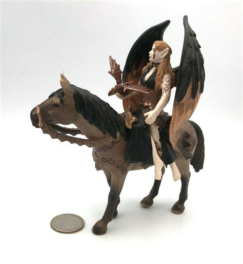 Schleich Bayala Surah On Horse Shadow Elf Figure 2006 Retired 70406