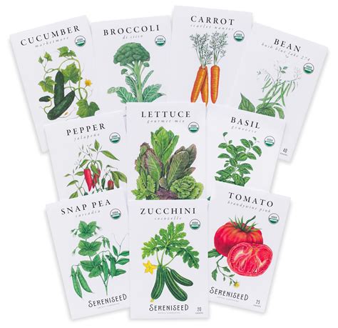 Vegetable Seed Collection (10-Pack) - Sereniseed