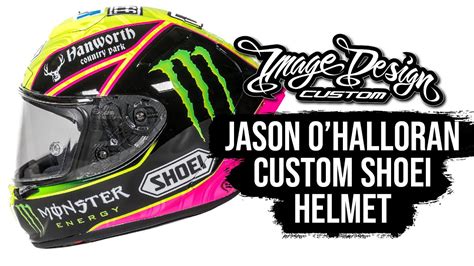 Jason O Halloran S Custom Bsb Shoei Helmet Image Design Custom