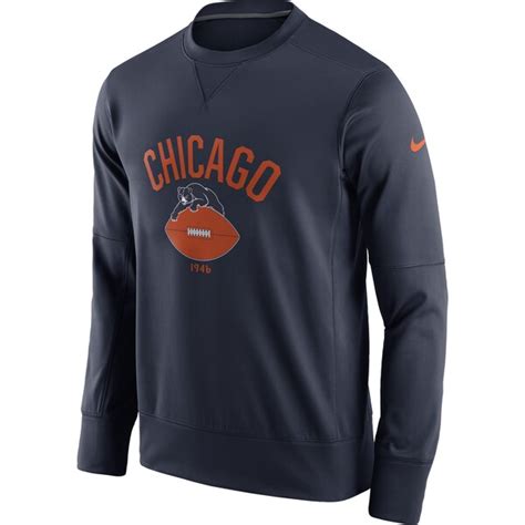 Men's Chicago Bears Nike Navy Circuit Alternate Sideline Performance ...