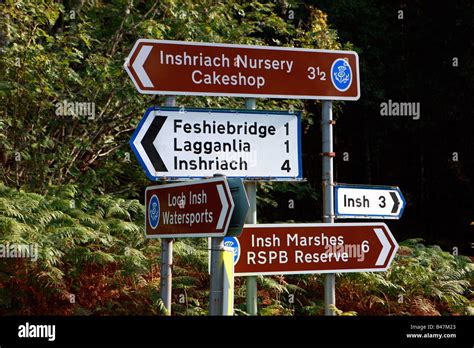 Road signs scotland hi-res stock photography and images - Alamy