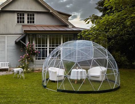 Необычная прозрачная беседка в форме шара от Igloo. Красивые интерьеры ...